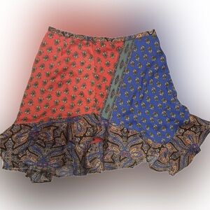 Free People Multicolor Patterned Women's Skirt | Sz 0